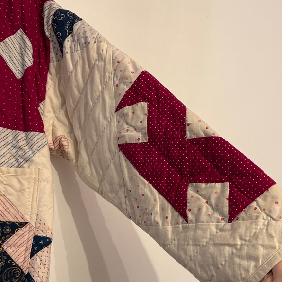 Psychic Outlaw Depression Era Lantern Quilt Patchwork Coat - Picture 4 of 16